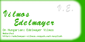 vilmos edelmayer business card